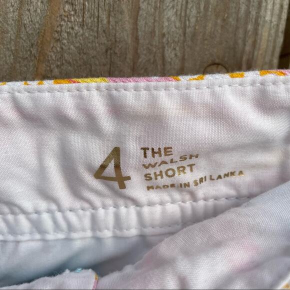 Lilly Pulitzer Walsh Shorts Breakwater Blue Tini Bikini Tropical Summer Size 4 - Picture 6 of 9